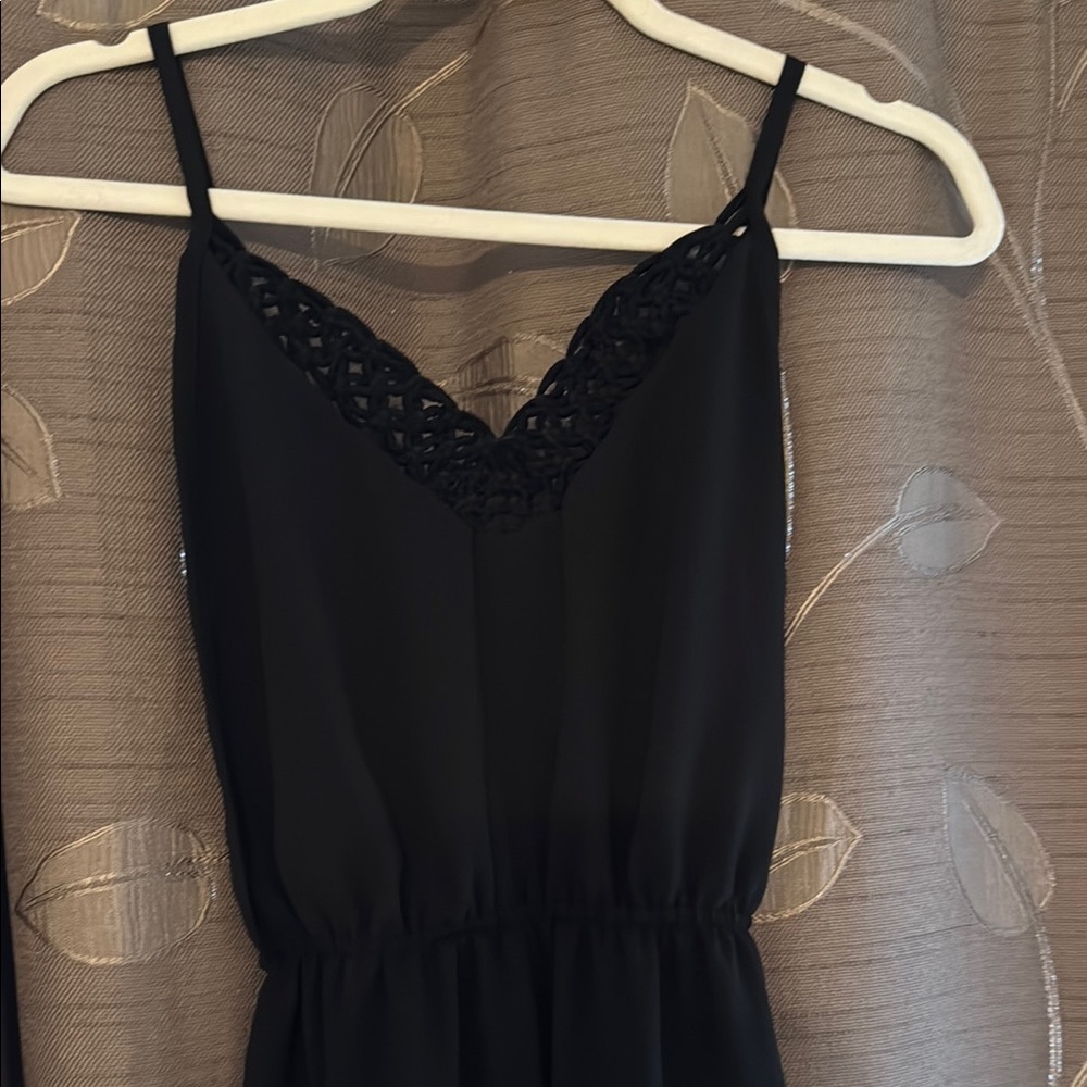 Black Swim coverup Jumpsuit